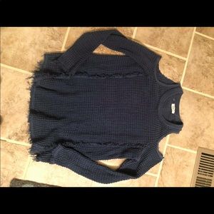 Boutique Cold Shoulder Sweater